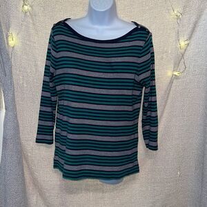 Lands End women’s striped medium top.